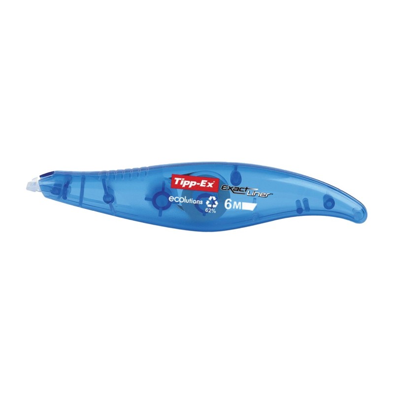 Tipp-Ex Stylo de correction Exact Liner Ecolutions 5mm x 6m Bleu translucide