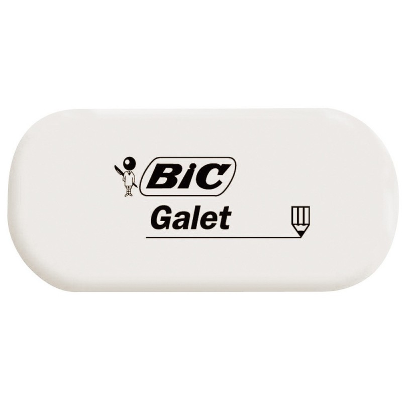 BIC® Gomme blanche GALET - sans fourreau