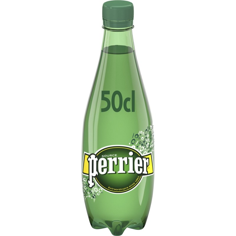 Perrier Eau minérale gazeuse - Lot 24 bouteilles PET 50 cl