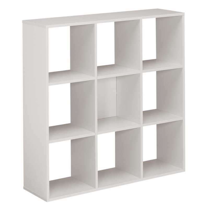 Module bibliothèque multicases Color -  9 cases - Aluminium