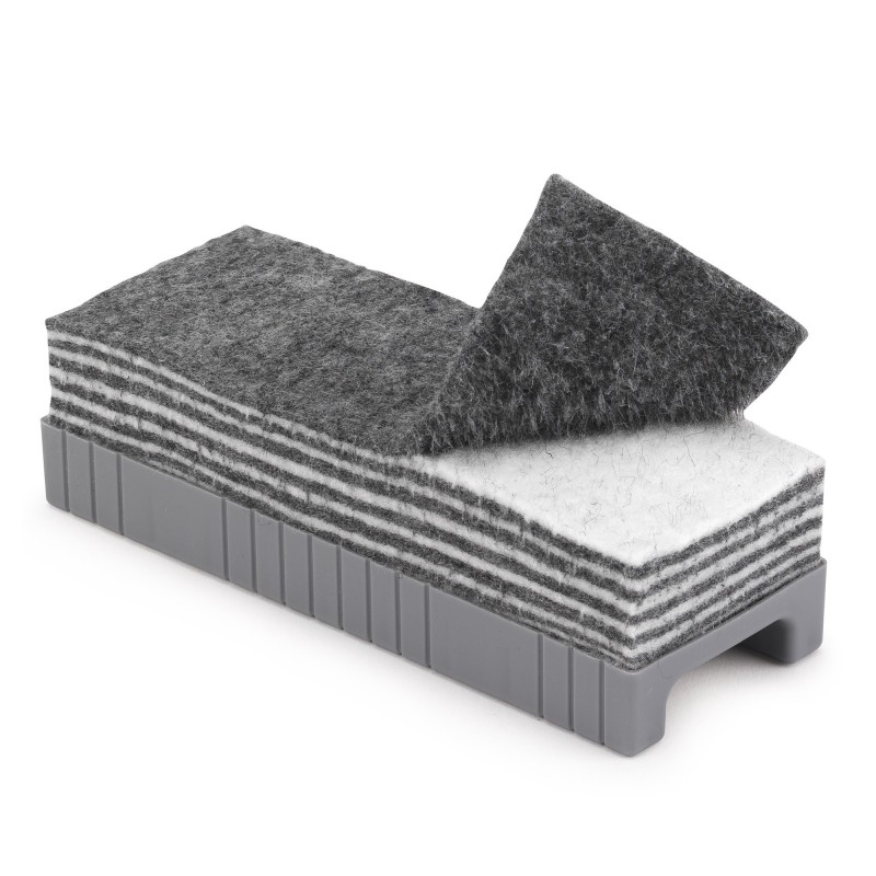 RAJA Brosse effaceur pour tableau blanc à lamelles détachables - Gris