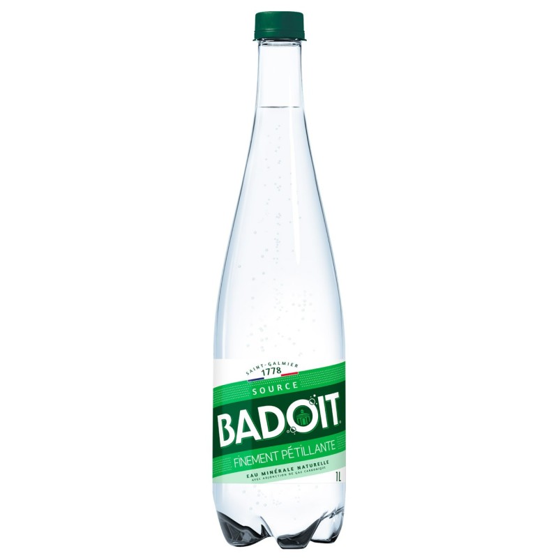 Badoit Eau minérale gazeuse finement pétillante - Lot 6 bouteilles 1 L