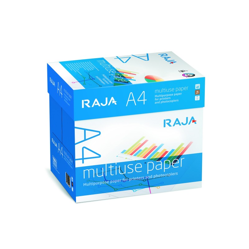 RAJA Papier A4 blanc Multi-usage - 80g - Boîte de 2500 feuilles