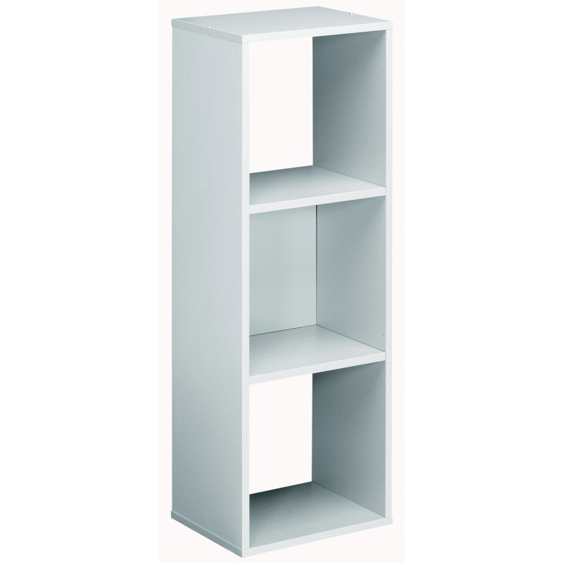 Module bibliothèque multicases Classic -  3 cases - Aluminium