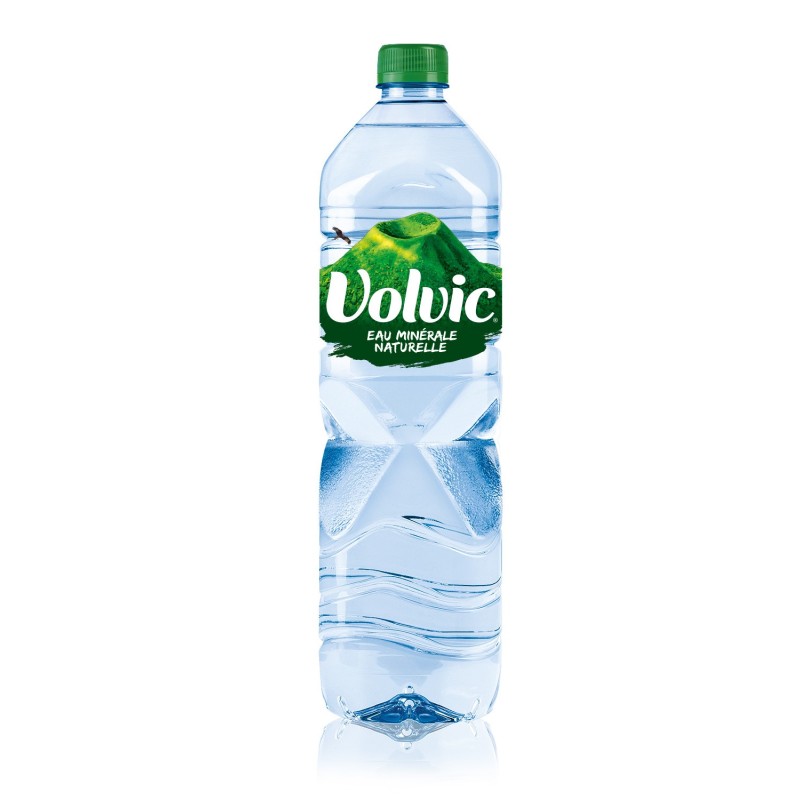 Volvic Eau minérale naturelle - Lot 12 bouteilles PET 1,5 L