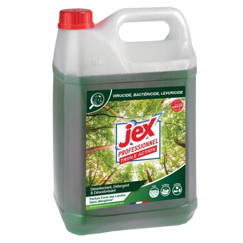 Jex Professionnel Triple action Nettoyant multi-usages désinfectant - Forêt des Landes - Bidon 5L