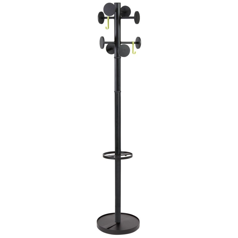 Alba Portemanteau Alpha 8 patères - Noir