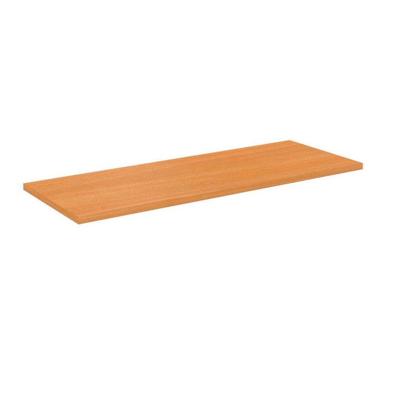 Top de finition pour armoire à rideaux NF L. 120 cm - Finiton Blanc