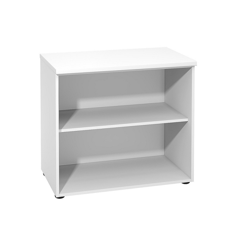 Bibliothèque basse sans porte L.80 x P.48 x H.72 cm - Blanc