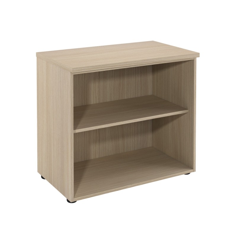 Bibliothèque basse sans porte L.80 x P.48 x H.72 cm - Chêne