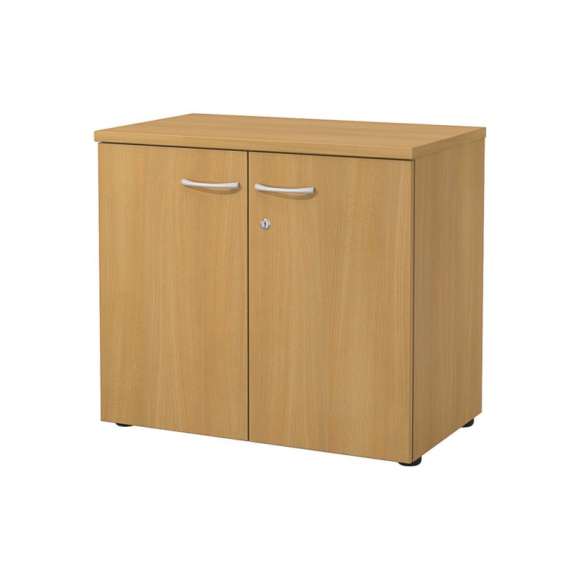 Armoire basse portes battantes L.80 x P.48 x H.72 cm - Hêtre
