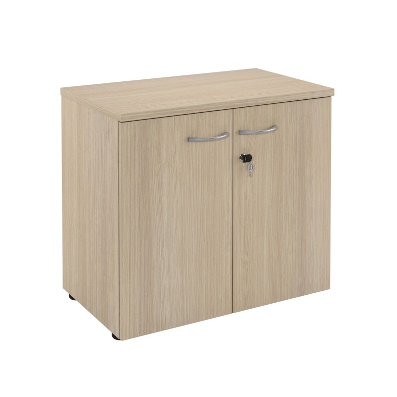 Armoire basse portes battantes L.80 x P.48 x H.72 cm - Chêne
