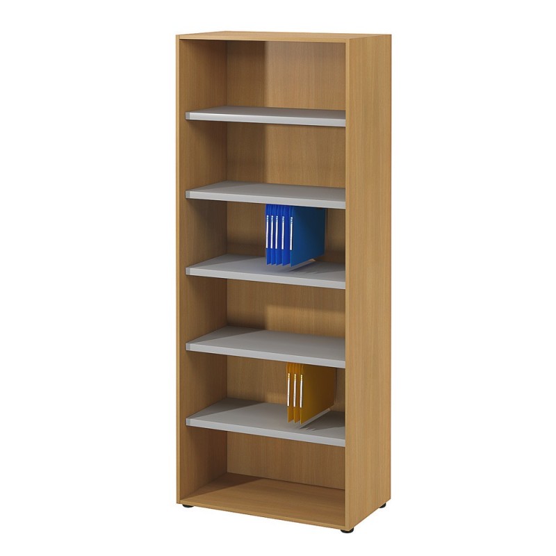 Bibliothèque haute sans porte L.80 x P.48 x H.201 cm - Hêtre