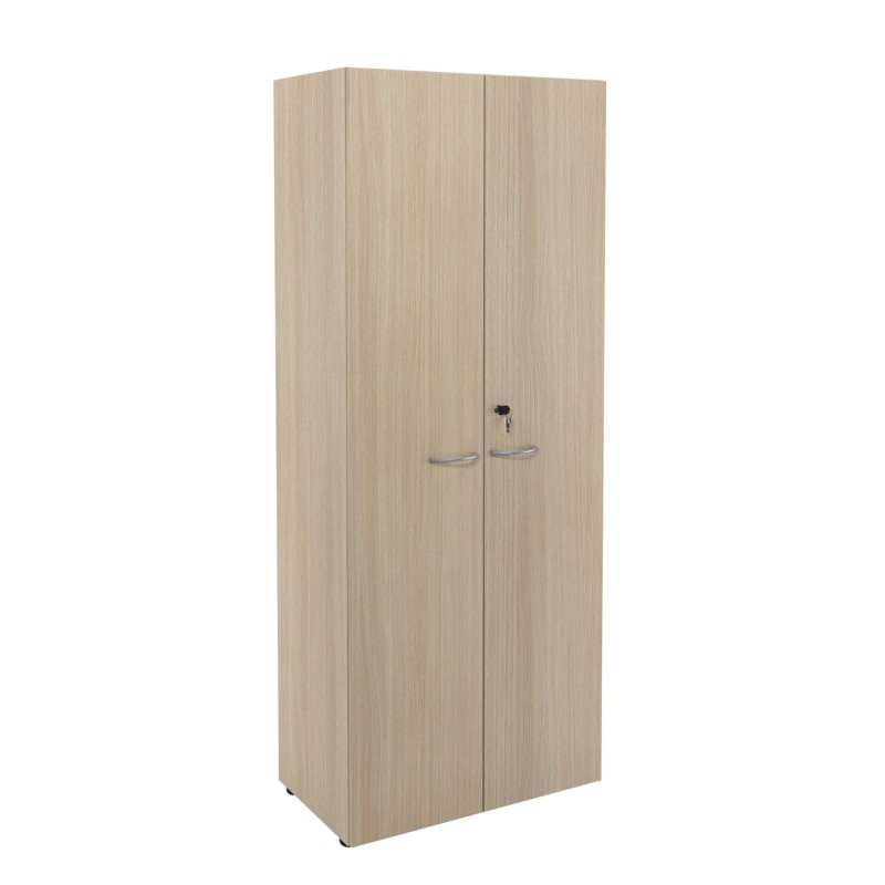 Armoire haute portes battantes L.80 x P.48 x H.203 cm - Chêne