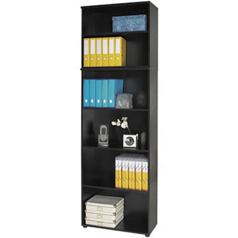 Placard Spacio - Bois - H. 250 x L. 80 cm - Corps Noir  - Sans porte