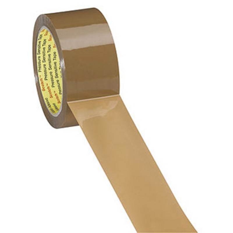 Scotch Ruban adhésif d'emballage polypropylène premium silencieux 40 microns - 50 mm x 100 m - Havane