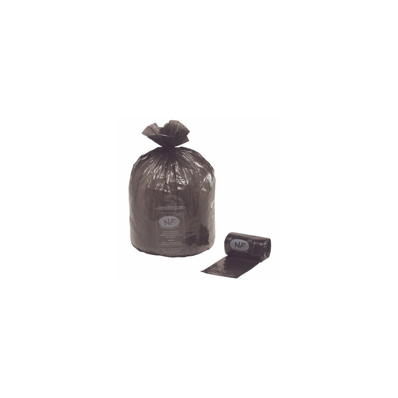 Sacs poubelle  NF 50L Noir - Lot de 500