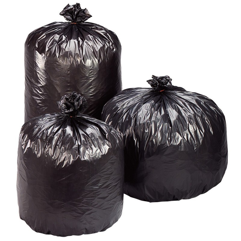 Sac poubelle économique 100L gris - Lot de 100