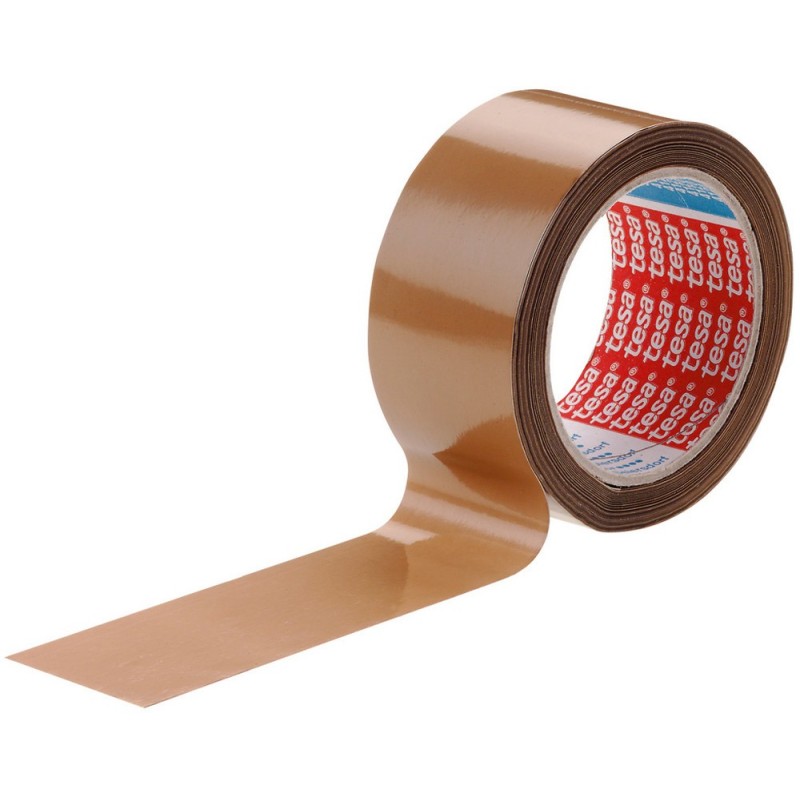 tesa® Ruban adhésif d'emballage tesapack PVC silencieux - 32 microns - 50 mm x 100 m - Havane