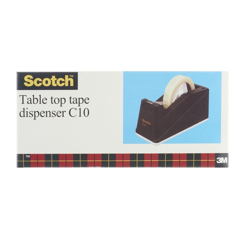 SCOTCH Dévidoir noir de bureau ultra-résistant C10