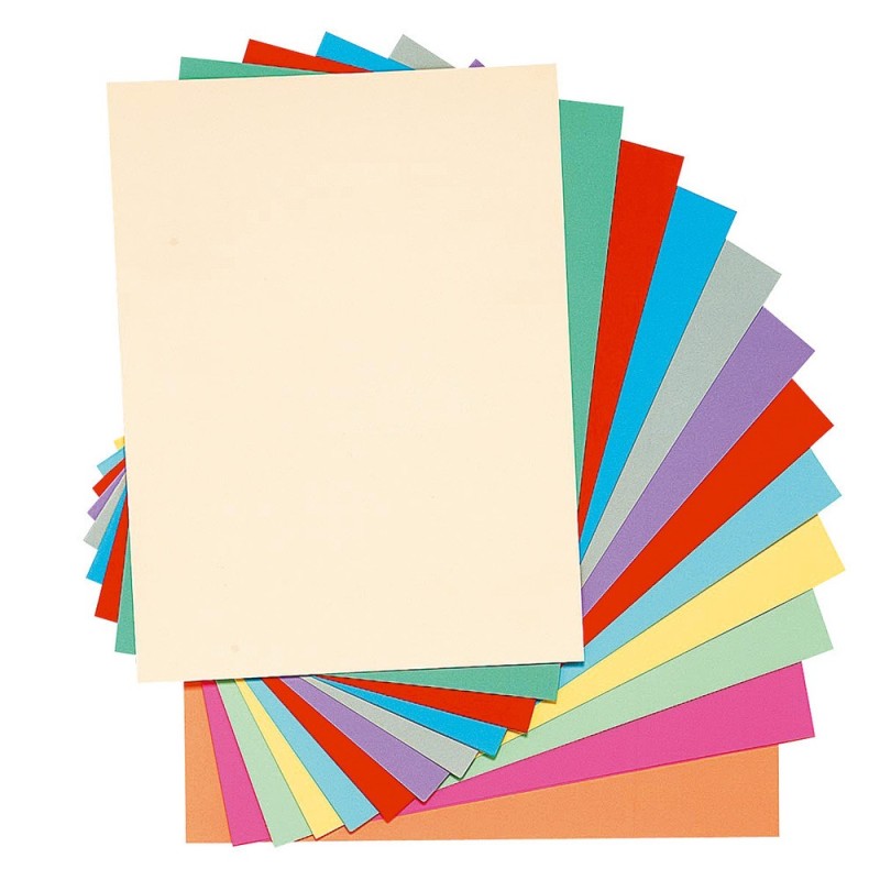 Exacompta Chemises-dossiers toucher Peau d'âne - Carte forte 160g 24 x 32 cm- Coloris assortis - Lot de 100