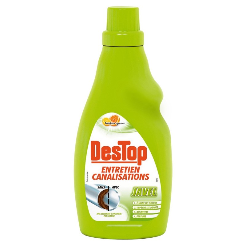 Destop Entretien des canalisations Javel 750 ml Flacon