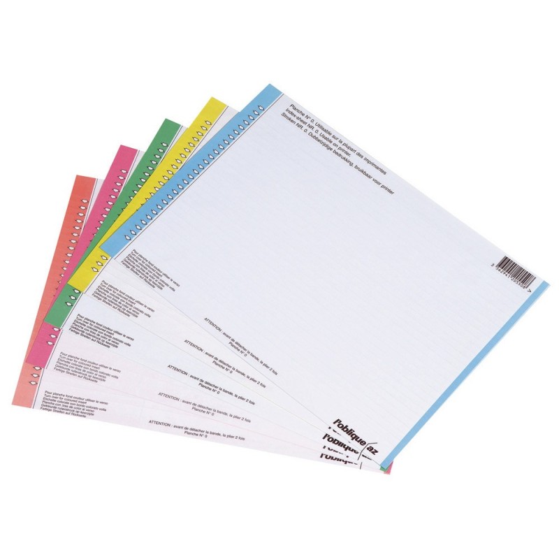 Elba Etiquette pour dossiers suspendus n°0 - pour tiroirs - Sachet de 10 planches