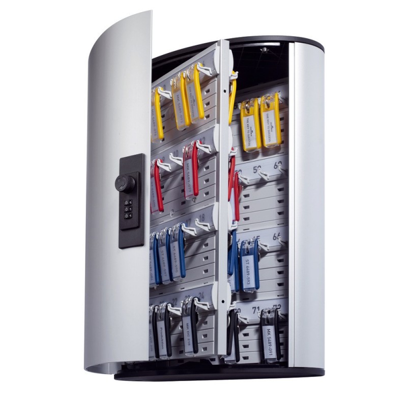 Durable Armoire à clés  Design - 72 clés - Gris aluminium