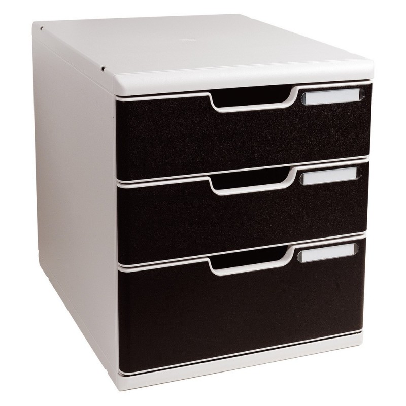 Exacompta Module de classement  Modulo 3 tiroirs - Noir