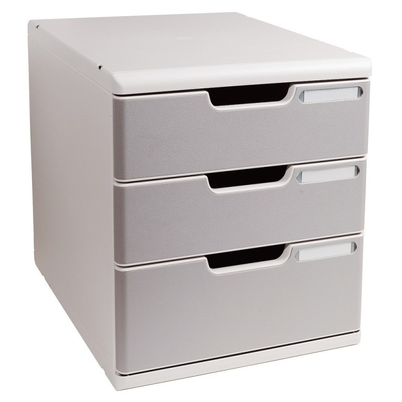 MULTIFORM Module de classement EXACOMPTA Modulo 3 tiroirs - Gris