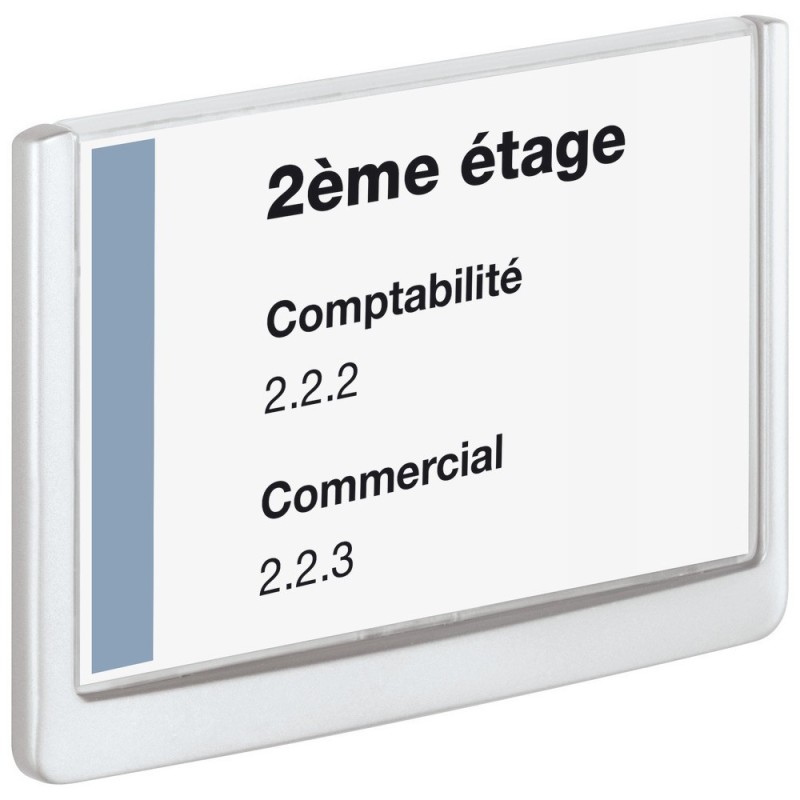 Durable CLICK SIGN, plaque de porte, plastique, A5 (210 x 148,5 mm), blanc