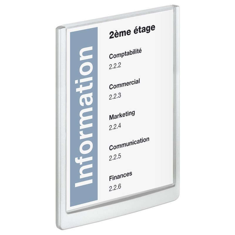 Durable CLICK SIGN, plaque de porte, plastique, A4 (210 x 297 mm), bleu foncé