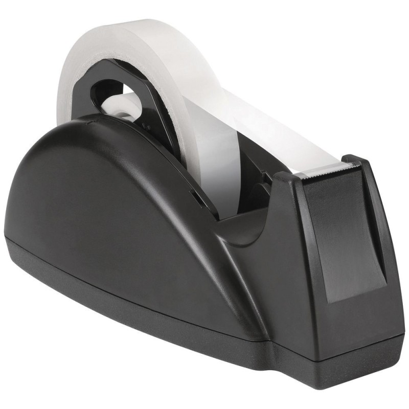 RAJA Dévidoir lesté double mandrin pour ruban adhésif l.19 mm - Coloris noir