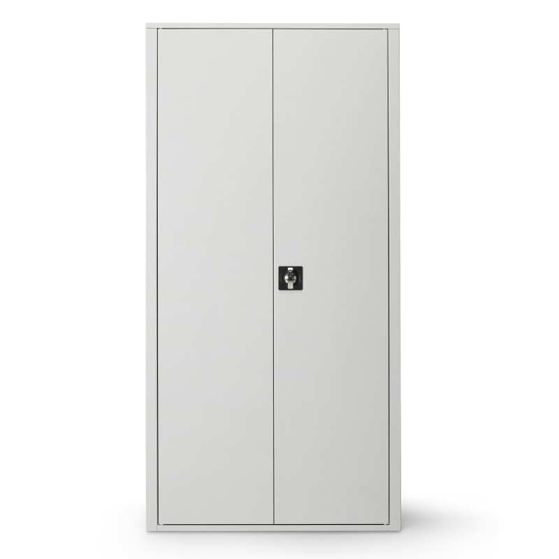 Armoire métal Classtout - A portes battantes - H. 180  x  L. 90 cm - Corps Gris - Portes Gris
