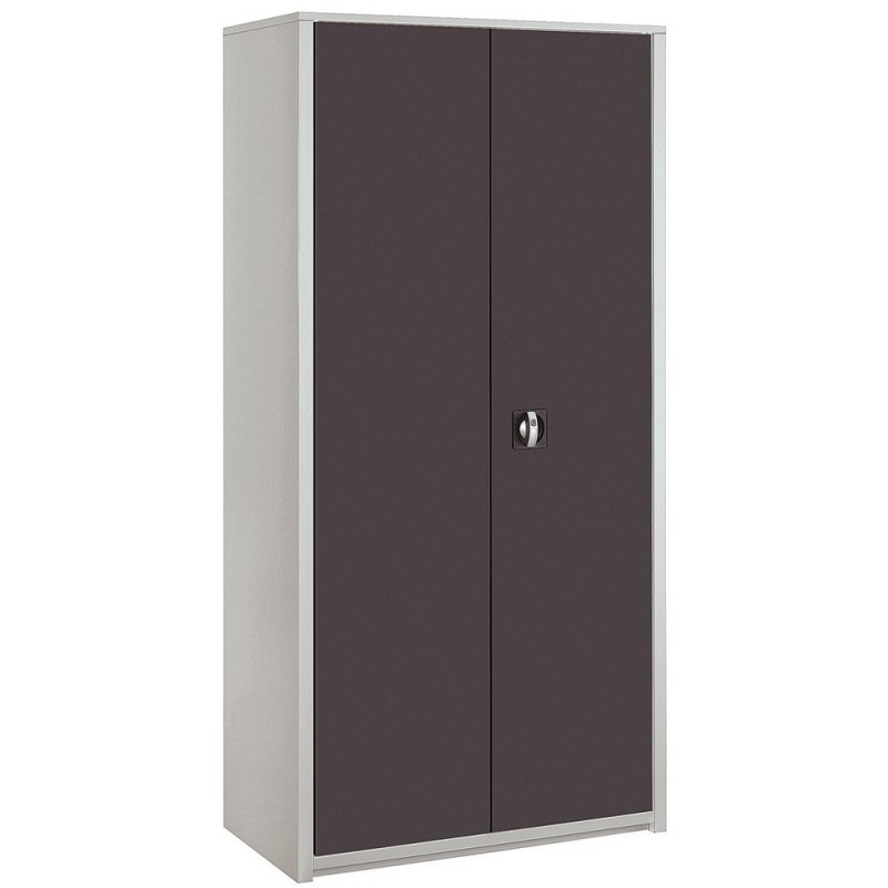 Armoire métal Classtout - A portes battantes - H. 180  x  L. 90 cm - Corps Gris - Portes Anthracite
