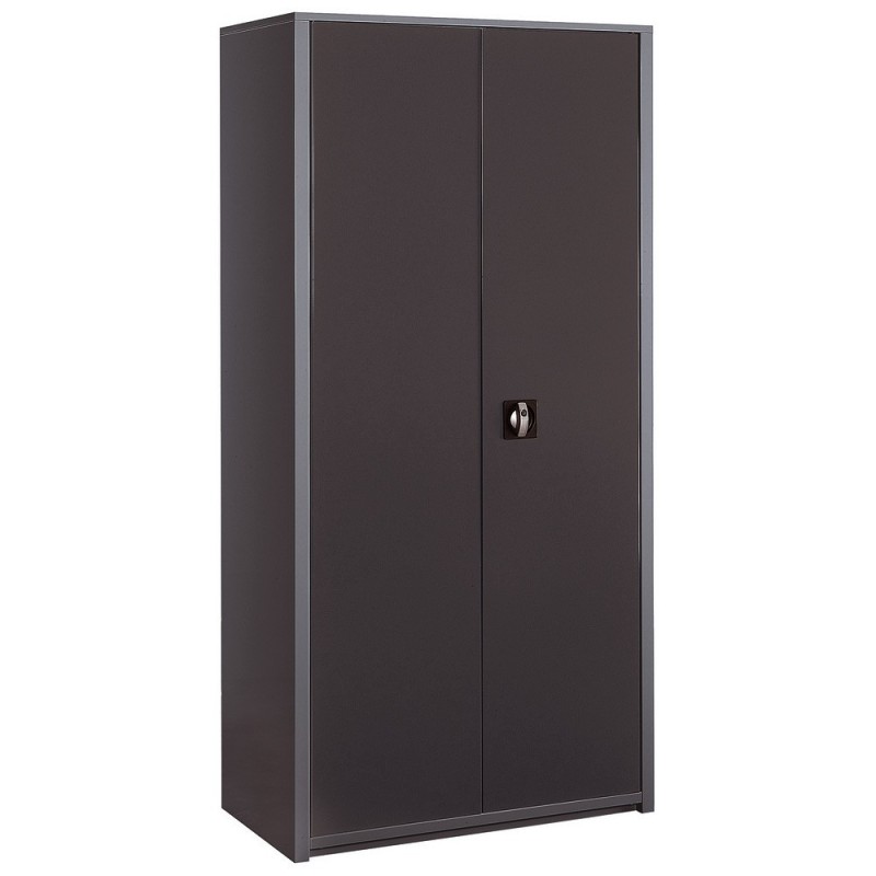 Armoire métal Classtout - A portes battantes - H. 180 x L. 90 cm - Corps Anthracite - Portes Anthracite