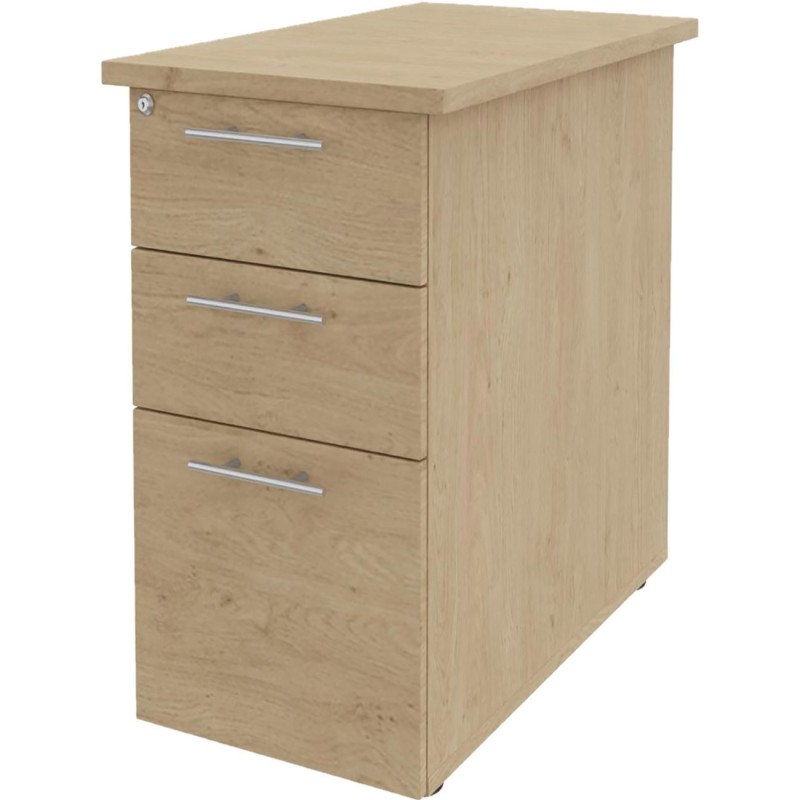 Caisson hauteur bureau Axiome - L.47,5 x H.72,5 x P.60 cm - Chêne