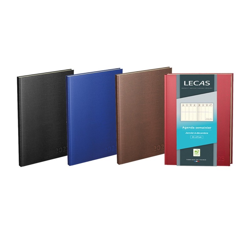 Lecas Agenda semainier MINISTRE LEZARD - 16 x 24 cm - 2025