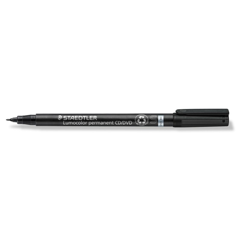 STAEDTLER Lumocolor Marqueur noir permanent Lumocolor® 310 à pointe superfine 0.4 mm pour CD/DVD