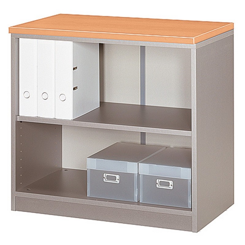 Meuble bas Activity sans portes - H.73 x L.80 x P.45 cm - Corps Aluminium