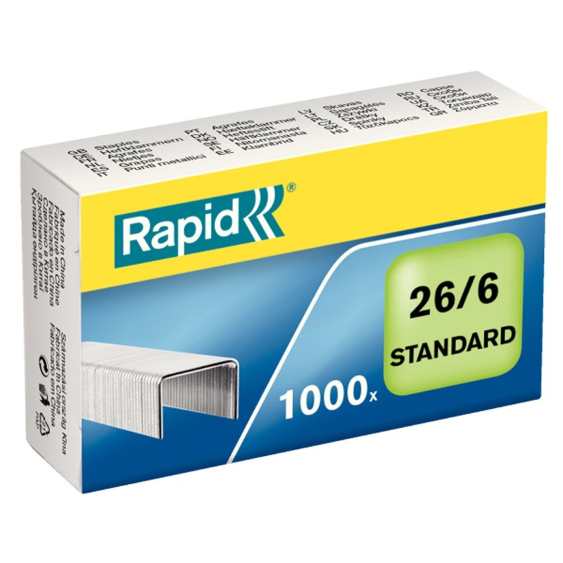 Rapid Agrafes 26/6 en acier galvanisé
