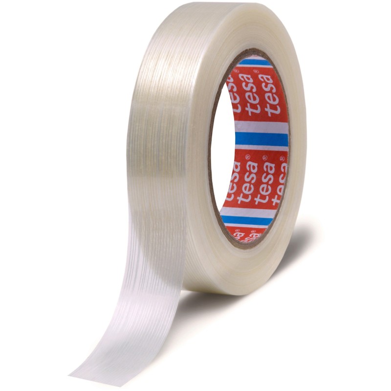 tesa® Ruban d'emballage transparent monofilament 25 mm x 50 m 04590
