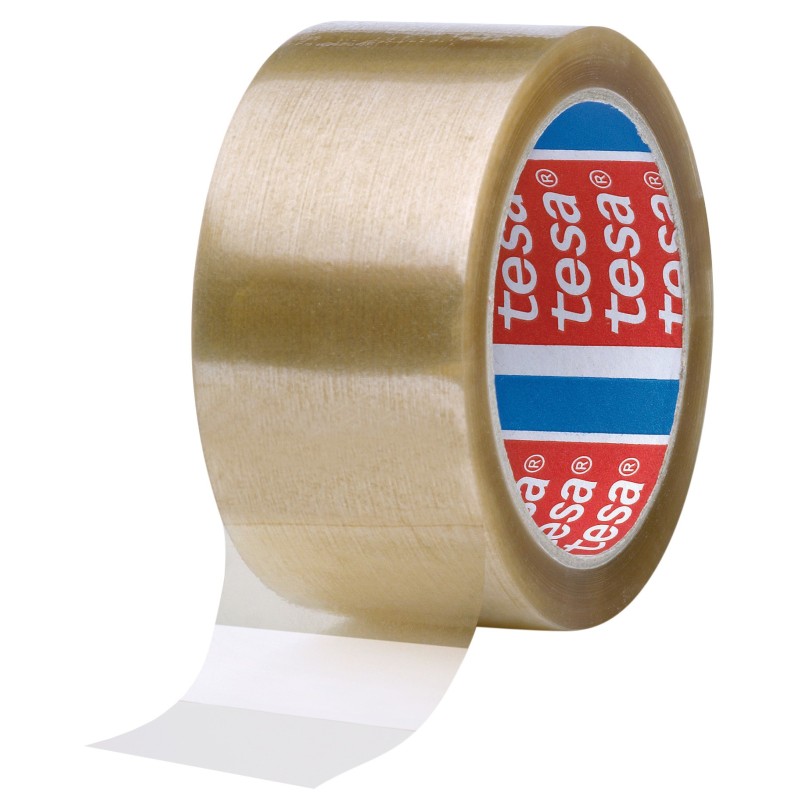 tesa® Ruban adhésif d'emballage tesapack polypropylène 28 microns - 50 mm x 66 m - Transparent