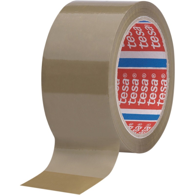 tesa® Ruban adhésif d'emballage tesapack polypropylène 28 microns - 50 mm x 66 m - Havane