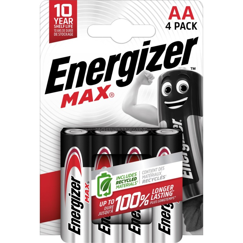 Energizer Pile alcaline AA / LR6 Max - Lot de 4