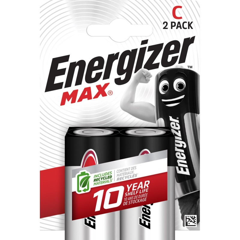 Energizer Pile alcaline C / LR14 Max - Lot de 2