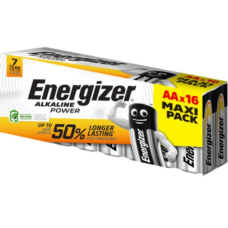 Energizer Pile alcaline AA / LR6 Power - Lot de 16