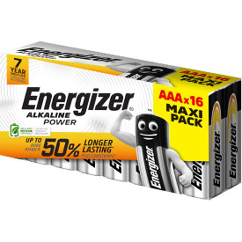 Energizer Pile alcaline AAA / LR3 Power - Lot de 16