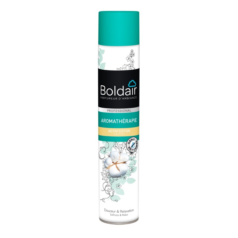 Boldair Désodorisant Activ' parfum Fleur de coton - 500 ml