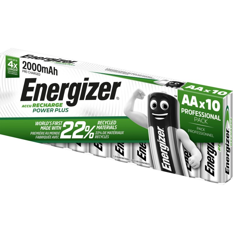 Energizer Pile rechargeable AA / HR6 Power Plus - 2000 mAh - Lot de 10